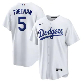 mens nike freddie freeman white los angeles dodgers replica